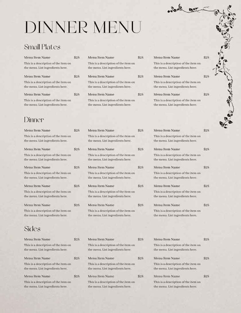 20 Best Restaurant Menu Templates