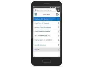 Oracle employee self-service app
