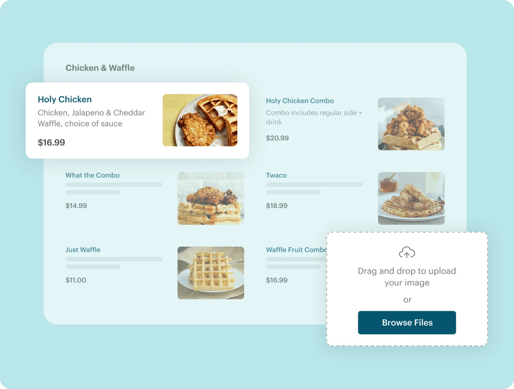 Touchbistro menu customization.