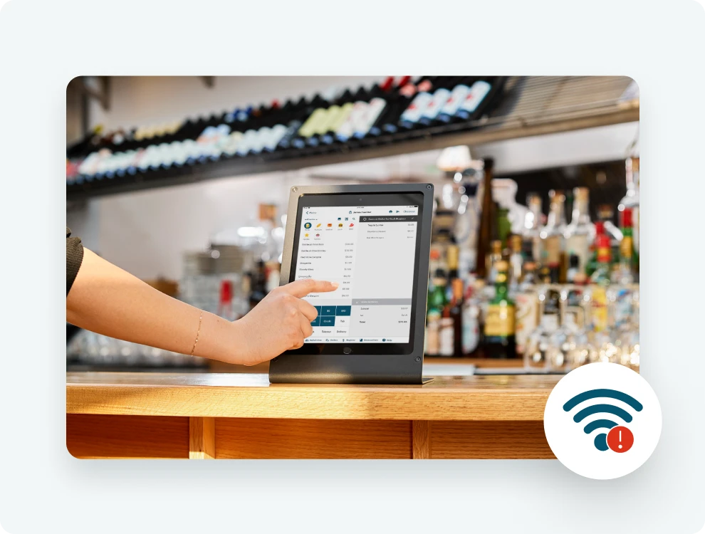TouchBistro screen.