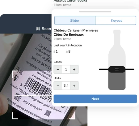 Barcode scanning is key to Backbar inventory.
