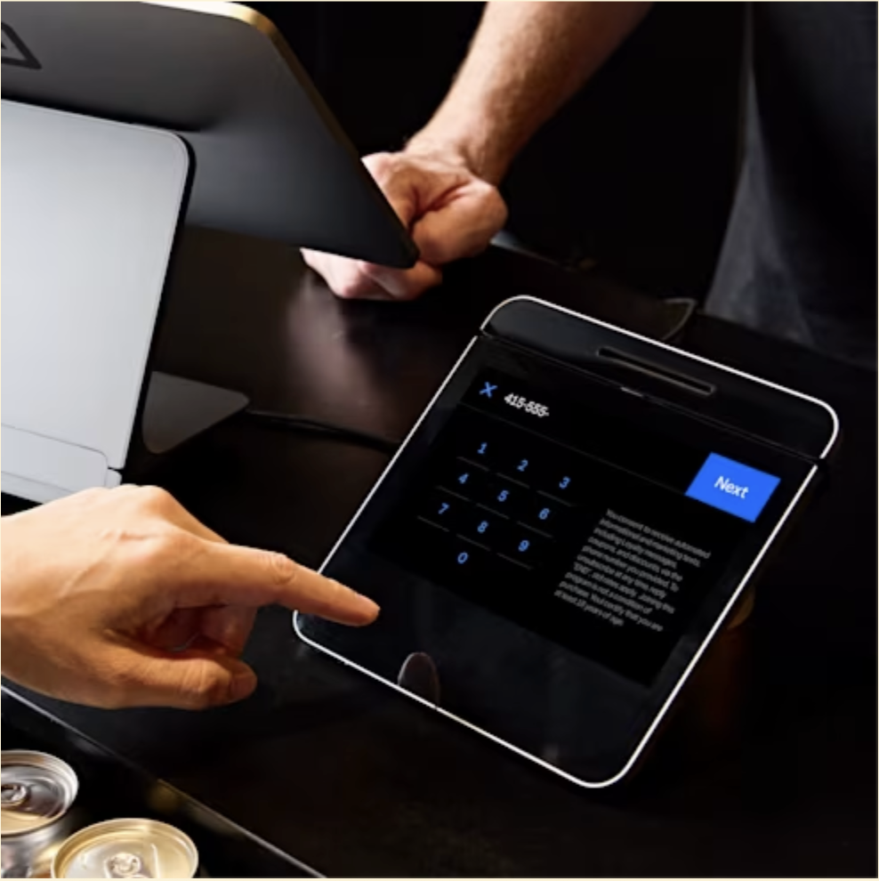 Square for restaurants customer loyalty sign-up
