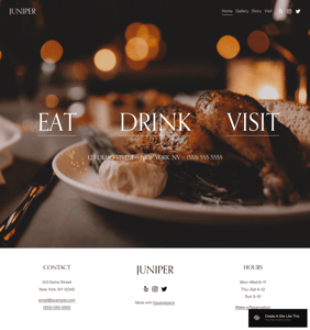 Juniper Squarespace template